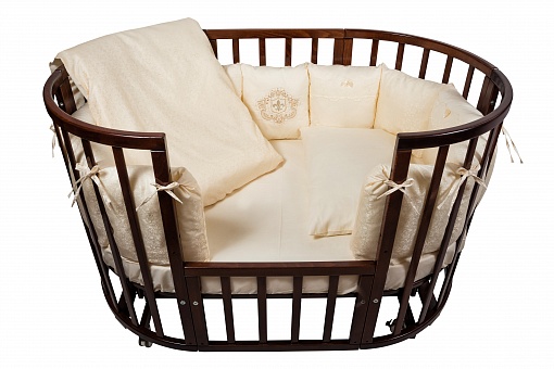 Комплект для кроватки  Nuovita Corona, 6 предметов (борт из 12 подушек) 125х75см